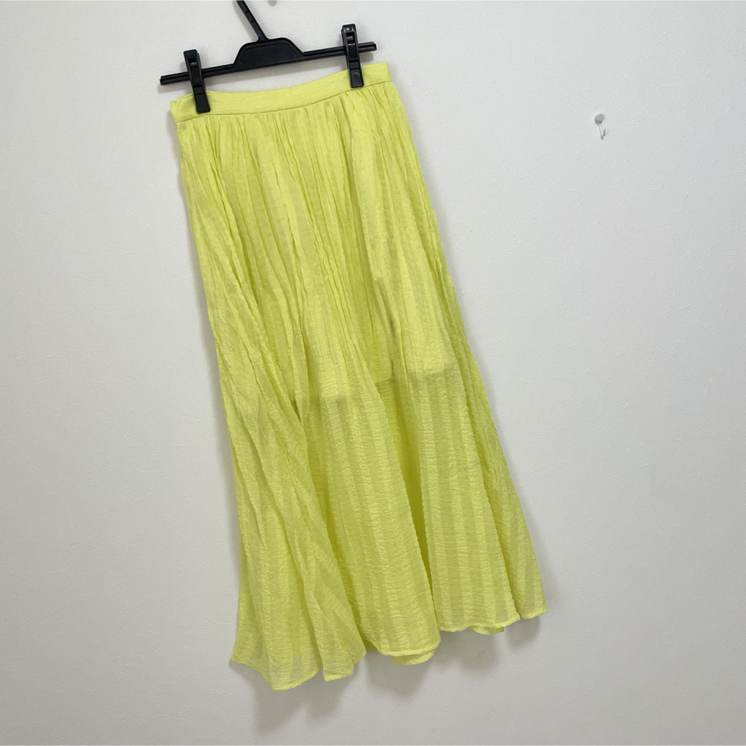 X-girl(エックスガール)のエックスガール PLEATED CHIFFON LONG SKIRT レディースのスカート(ロングスカート)の商品写真