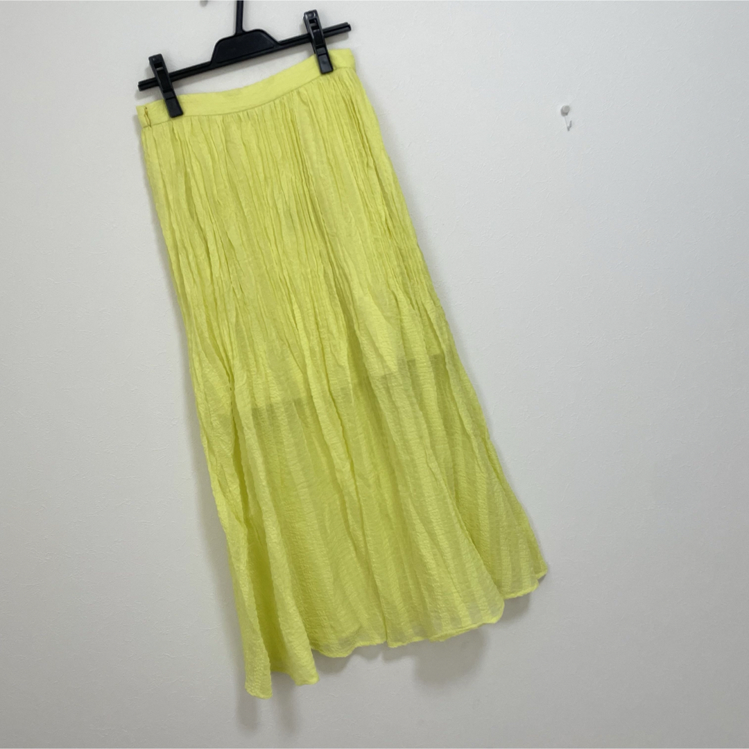 X-girl(エックスガール)のエックスガール PLEATED CHIFFON LONG SKIRT レディースのスカート(ロングスカート)の商品写真