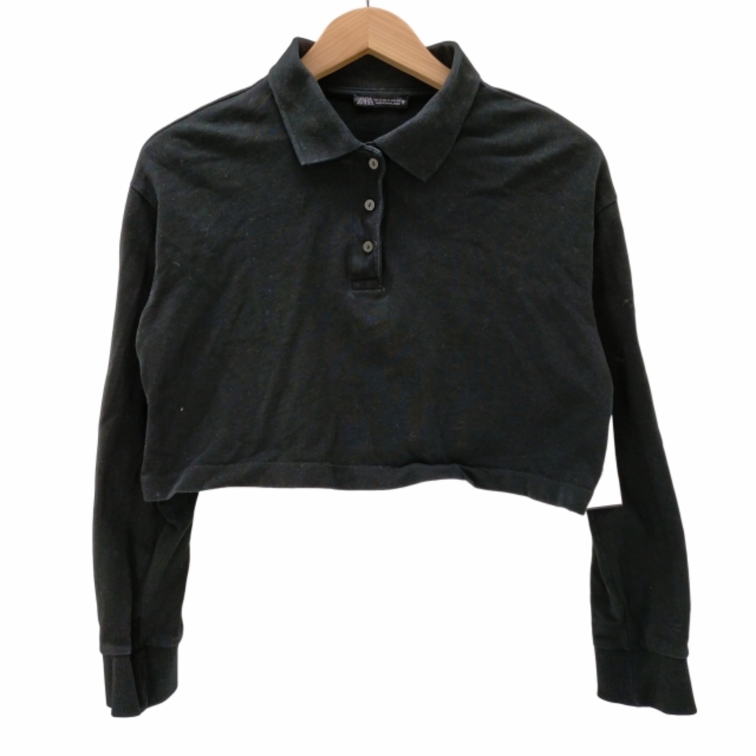 ZARA(ザラ)のZARA(ザラ) LONG SLEEVE POLO SHIRT レディース レディースのトップス(ポロシャツ)の商品写真