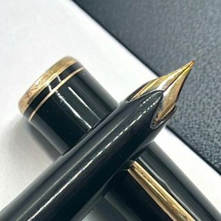 モンブラン(MONTBLANC)のMONTBLANC 万年筆 1960年代 No.22 青色インクビュー ブラック(ペン/マーカー)