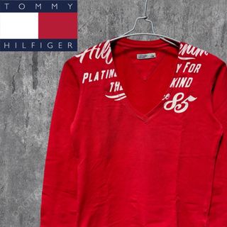 【激レア】TOMMY HILFIGER 長袖トップス ロゴ入り レトロ S