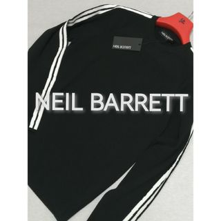 ★新品・メンズ★【NEIL BARRETT 】プルオーバー　黒　M　セーター