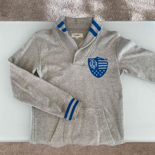 トミーヒルフィガー(TOMMY HILFIGER)の表参道店購入★ TOMMY トミー　カレッジロゴスウェット　襟付き　グレー(スウェット)