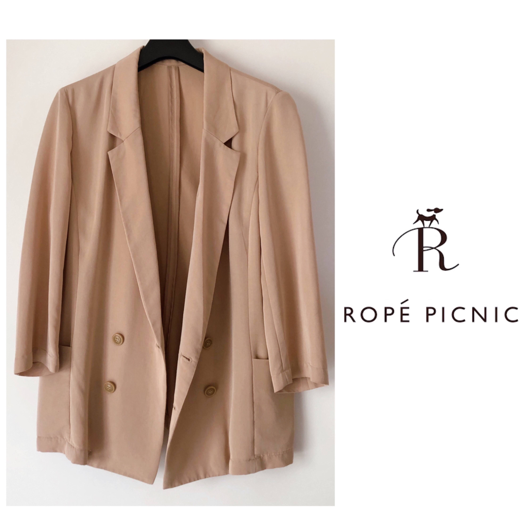 Rope' Picnic(ロペピクニック)のRope Picnic ベージュ　ジャケット　ビジネス　フォーマル　オフィス レディースのジャケット/アウター(テーラードジャケット)の商品写真