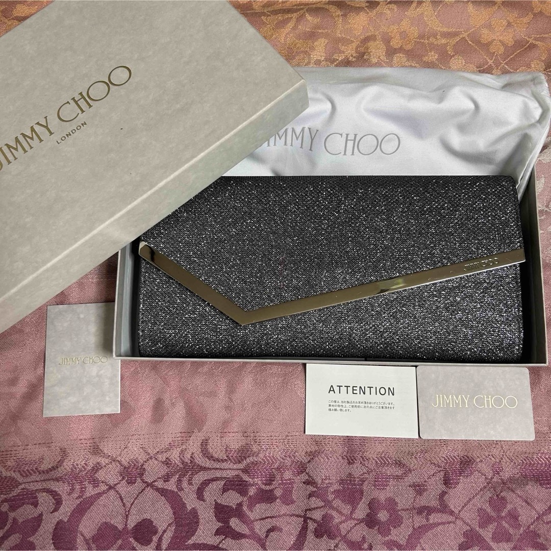 JIMMY CHOO(ジミーチュウ)のJIMMY CHOO ジミーチュウ パーティーバッグ　クラッチ　チェーンバッグ レディースのバッグ(クラッチバッグ)の商品写真