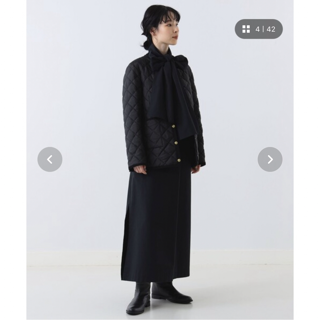 TRADITIONAL WEATHERWEAR(トラディショナルウェザーウェア)の定価29,700円 BEAMS 別注 ARKLEY キルト ミドルコート レディースのジャケット/アウター(ノーカラージャケット)の商品写真