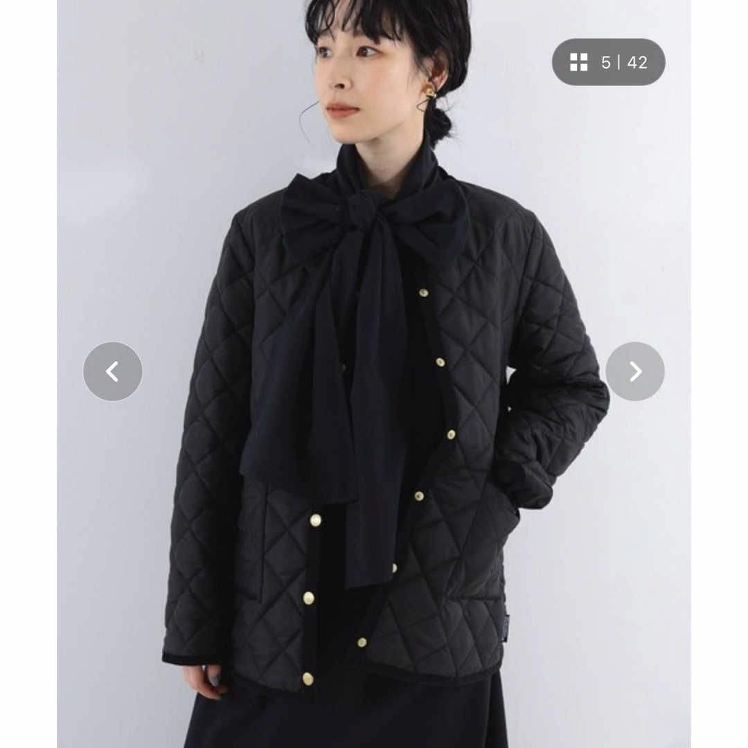 TRADITIONAL WEATHERWEAR(トラディショナルウェザーウェア)の定価29,700円 BEAMS 別注 ARKLEY キルト ミドルコート レディースのジャケット/アウター(ノーカラージャケット)の商品写真