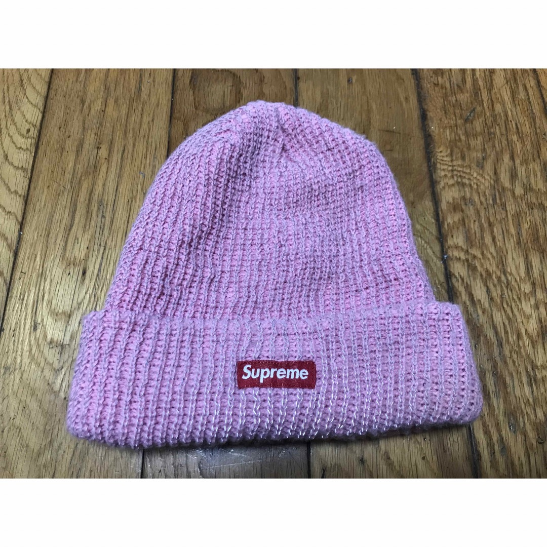 Supreme(シュプリーム)のsupreme knit cap シュプリーム ニットキャップ ピンク メンズの帽子(ニット帽/ビーニー)の商品写真