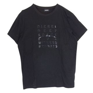 ディーゼル(DIESEL)のDIESEL ディーゼル DEEP SPACE EYE WITNESS REPORTS ディープスペース アイ レポート クルーネック 半袖 Tシャツ ブラック系 L【中古】(シャツ)