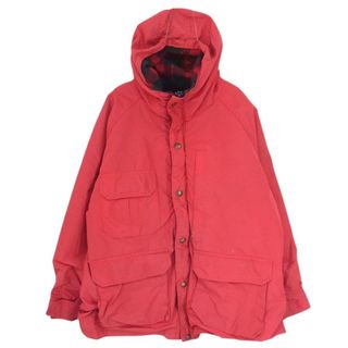 WOOLRICH - WOOLRICH ウールリッチ 70s~80s 裏地ウール チェック ナイロン マウンテン パーカ ジャケット レッド系 サイズ表記無【中古】