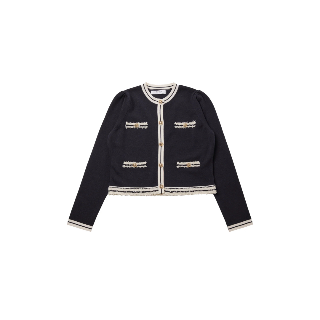 Her lip to - herlipto新品Classic Bicolor Knit Cardiganの通販 Her lip to - herlipto新品Classic Bicolor Knit Cardiganの通販