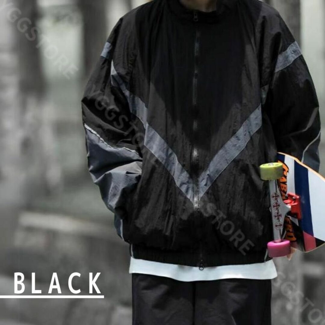 ミリタリー トレーニング ジャケット ブルゾン メンズ  ナイロン XL 黒  メンズのジャケット/アウター(ミリタリージャケット)の商品写真