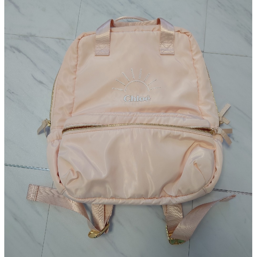 Chloe(クロエ)のChloe　kids　Pink　バックパック　4月末迄の出品 レディースのバッグ(リュック/バックパック)の商品写真