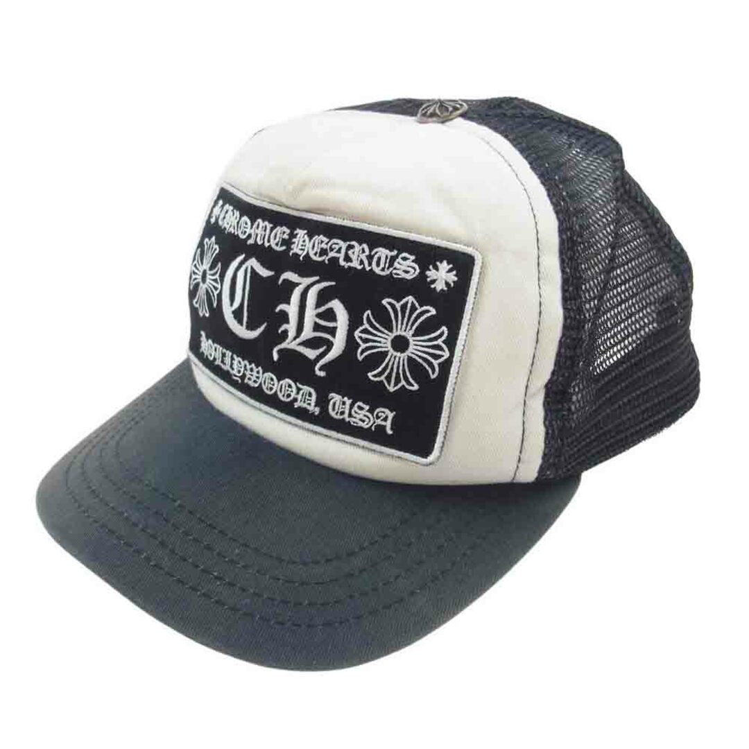 Chrome Hearts(クロムハーツ)のCHROME HEARTS クロムハーツ（原本無） キャップ 国内正規品 CH TRACKER CAP フロントCHロゴ刺繍 トラッカーキャップ  ブラック系【中古】 メンズの帽子(その他)の商品写真