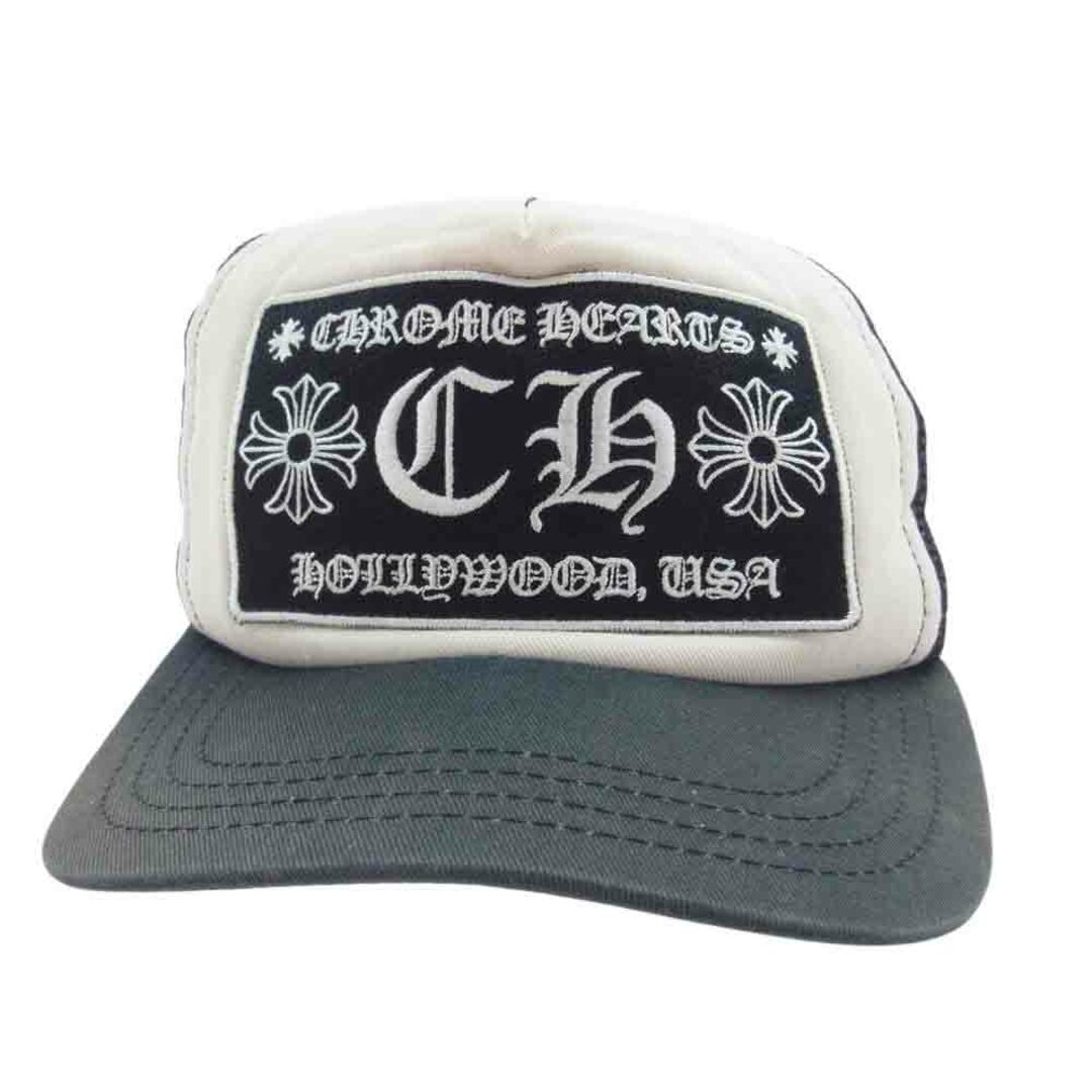 Chrome Hearts(クロムハーツ)のCHROME HEARTS クロムハーツ（原本無） キャップ 国内正規品 CH TRACKER CAP フロントCHロゴ刺繍 トラッカーキャップ  ブラック系【中古】 メンズの帽子(その他)の商品写真