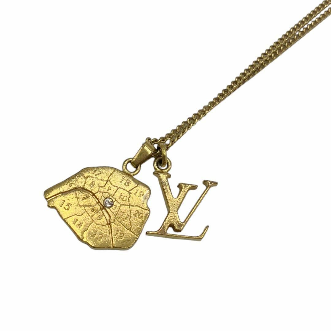 LOUIS VUITTON(ルイヴィトン)の⭐️良品⭐️ ルイヴィトン コリエ マップ LV イニシャル ネックレス レディースのアクセサリー(ネックレス)の商品写真