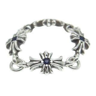 クロムハーツ(Chrome Hearts)のCHROME HEARTS クロムハーツ（原本無） リング RING TNY E CH PLS SAP タイニーE CHプラス サファイア リング シルバー系 9号【中古】(リング(指輪))