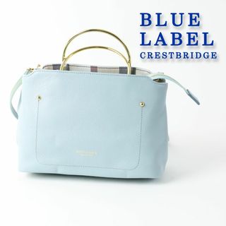 ブルーレーベルクレストブリッジ(BLUE LABEL CRESTBRIDGE)の994a 新品 ブルーレーベル メタルハンドルレザートート ショルダーバッグ(ショルダーバッグ)