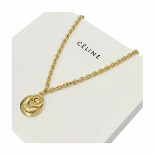 セリーヌ(celine)の⭐️美品⭐️ セリーヌ ラウンドモチーフ ロゴ 3連 ネックレス(ネックレス)