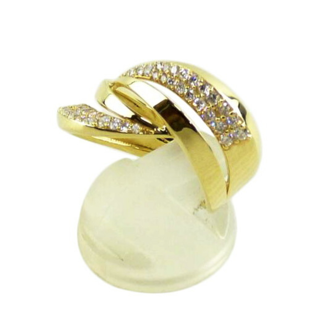 K18ダイヤリング0.58ct/16号/ABランク/64【中古】