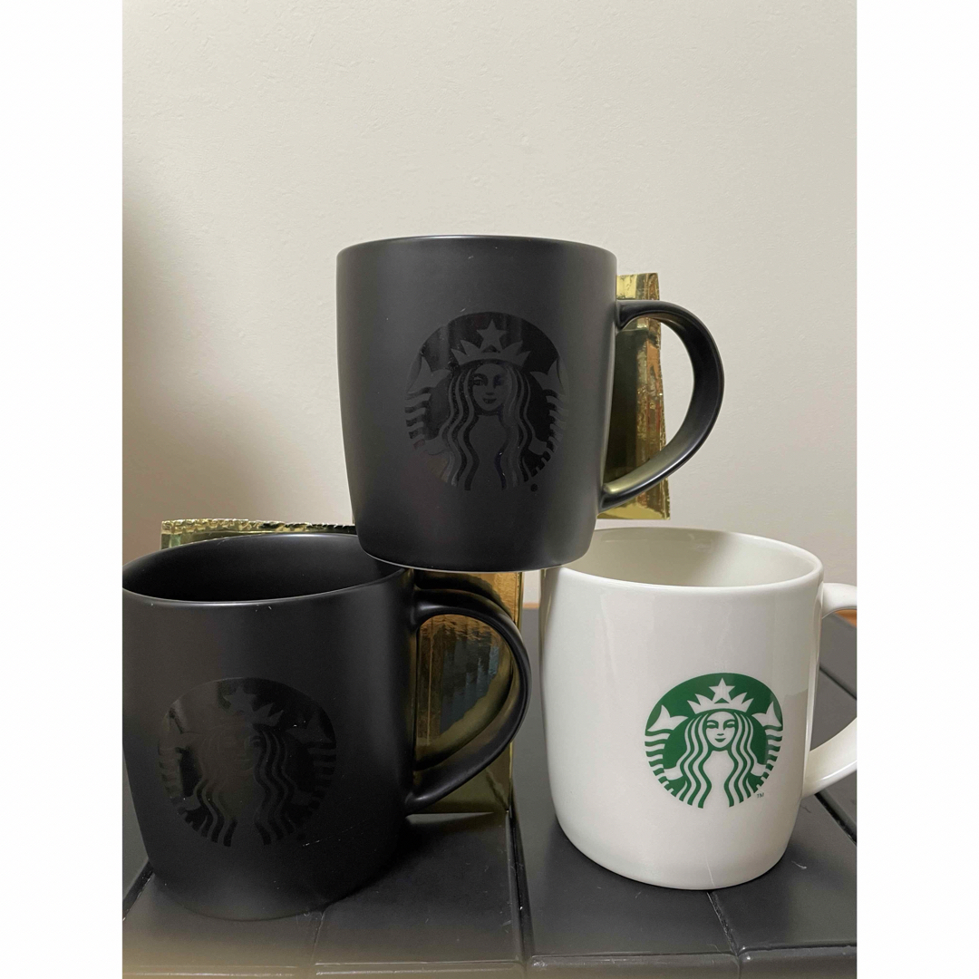 3個セット　スターバックス マグカップ STARBUCKS ロゴマグブラックん | フリマアプリ ラクマ