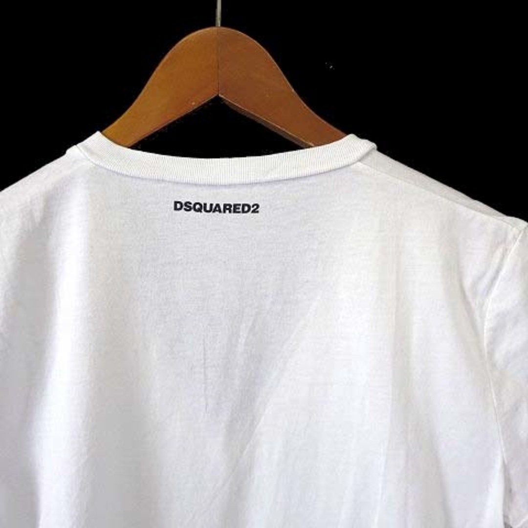 DSQUARED2(ディースクエアード)のディースクエアード DSQUARED2 Tシャツ カットソー Vネック S 白 レディースのトップス(Tシャツ(半袖/袖なし))の商品写真