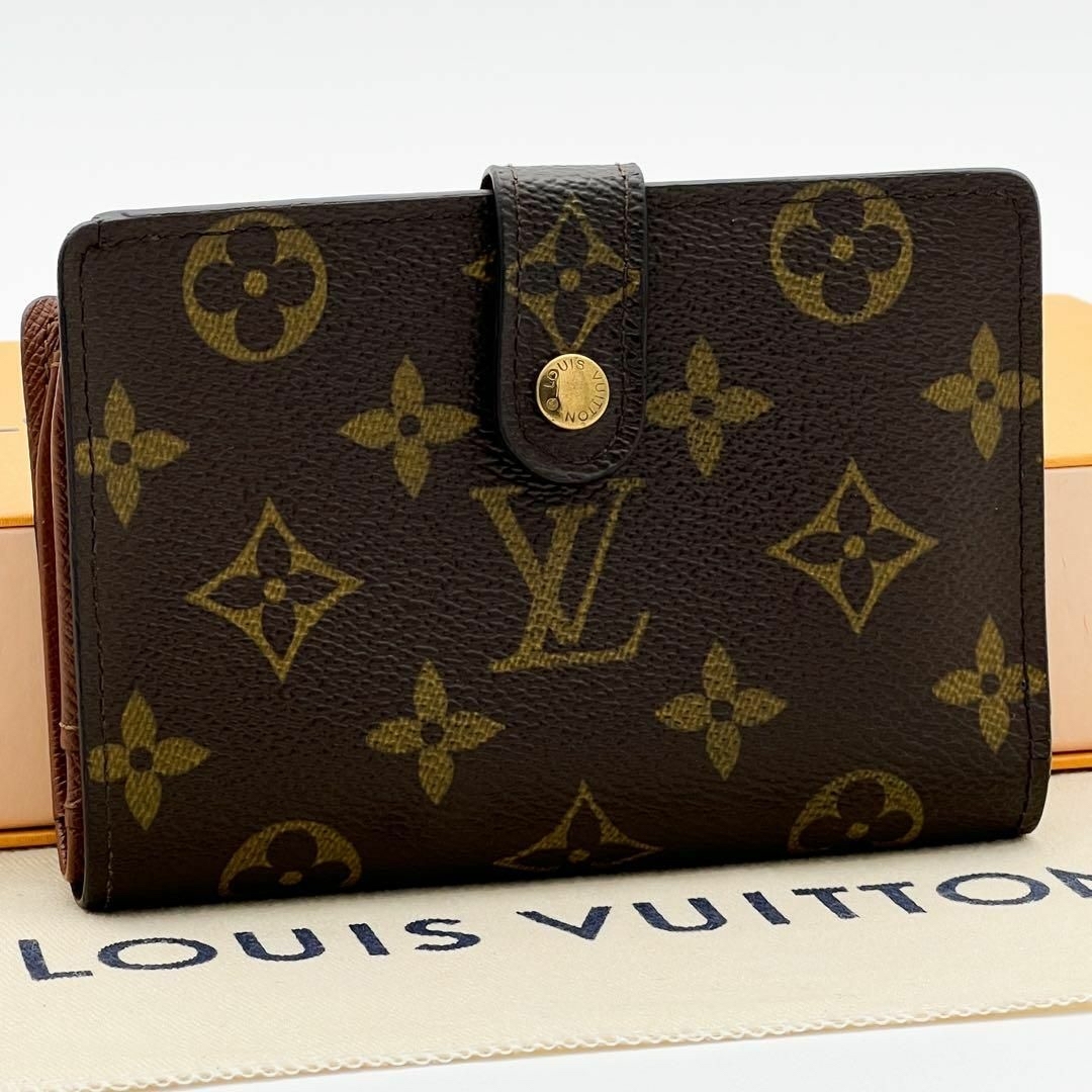 LOUIS VUITTON(ルイヴィトン)のヴィトン モノグラム ヴィエノワ 二つ折り がま口 財布 M61663 レディースのファッション小物(財布)の商品写真