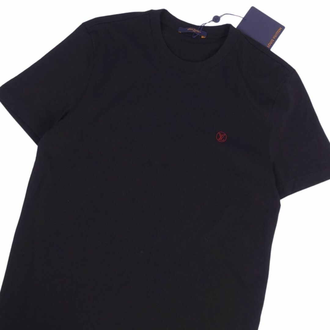 LOUIS VUITTON(ルイヴィトン)の未使用 ルイヴィトン LOUIS VUITTON Tシャツ カットソー 半袖 ショートスリーブ LV刺繍 トップス メンズ M ブラック メンズのトップス(Tシャツ/カットソー(半袖/袖なし))の商品写真