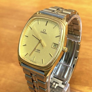 オメガ(OMEGA)のオメガ　ビンテージ　デビル　ゴールド　デイト　クォーツメンズ腕時計　稼働品(腕時計(アナログ))
