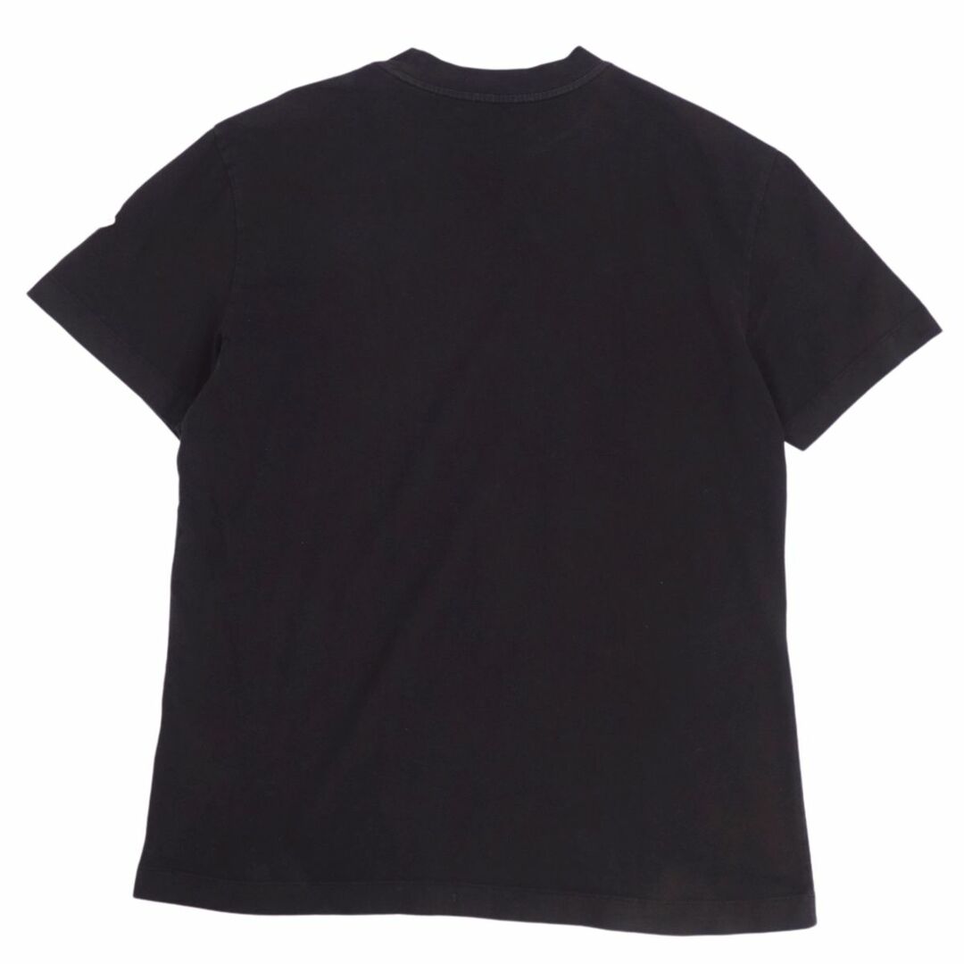 MONCLER(モンクレール)の美品 モンクレール MONCLER Tシャツ カットソー 2021年 半袖 ショートスリーブ スタッズ ロゴワッペン トップス メンズ M ブラック メンズのトップス(Tシャツ/カットソー(半袖/袖なし))の商品写真