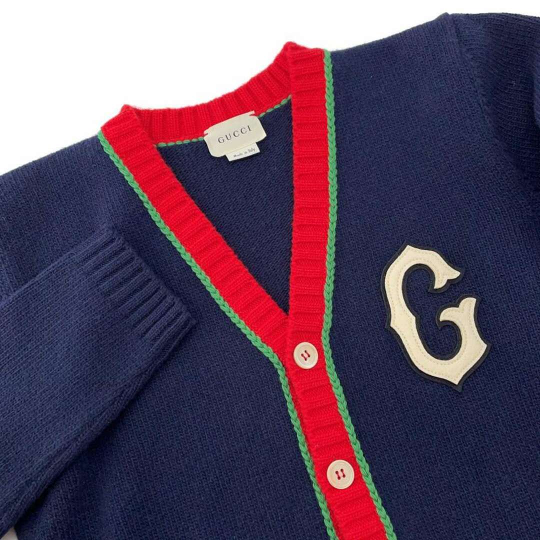 Gucci(グッチ)のグッチ カーディガン チルドレンズ ウール キッズサイズ12 565854 GUCCI 子供 服 ニット レディースのトップス(カーディガン)の商品写真