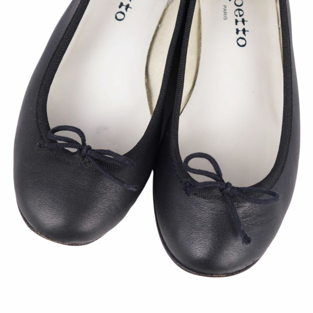 repetto(レペット)のレペット repetto パンプス フラットパンプス リボン カーフレザー 靴 レディース フランス製 36(23cm相当) ブラック レディースの靴/シューズ(ハイヒール/パンプス)の商品写真