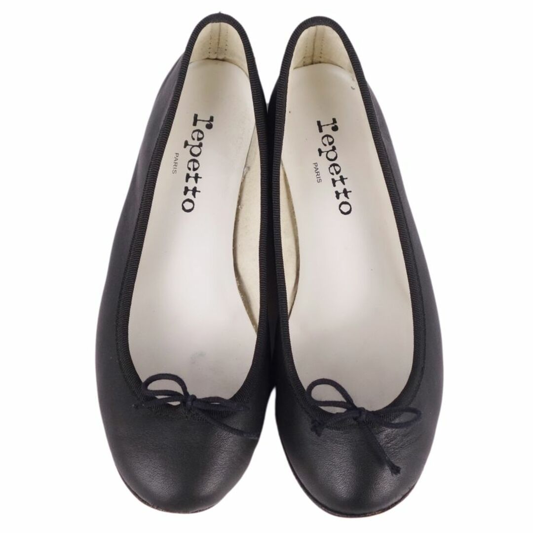 repetto(レペット)のレペット repetto パンプス フラットパンプス リボン カーフレザー 靴 レディース フランス製 36(23cm相当) ブラック レディースの靴/シューズ(ハイヒール/パンプス)の商品写真