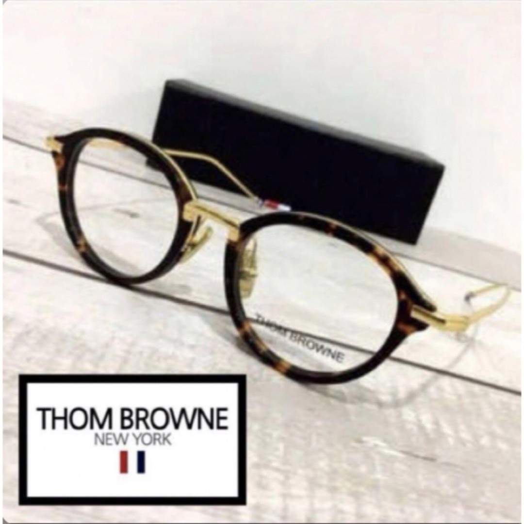 THOM BROWNE(トムブラウン)のトムブラウン thom brown 眼鏡 メガネ TORTOISE サングラス メンズのファッション小物(サングラス/メガネ)の商品写真