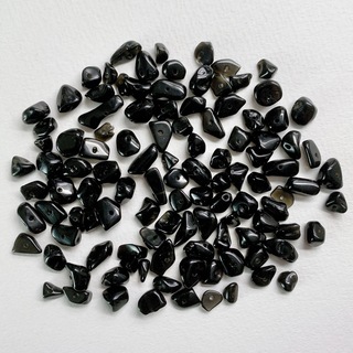 天然石 ブラック ランダム サイズバラバラ 小さめ ハンドメイド パーツ 素材(各種パーツ)