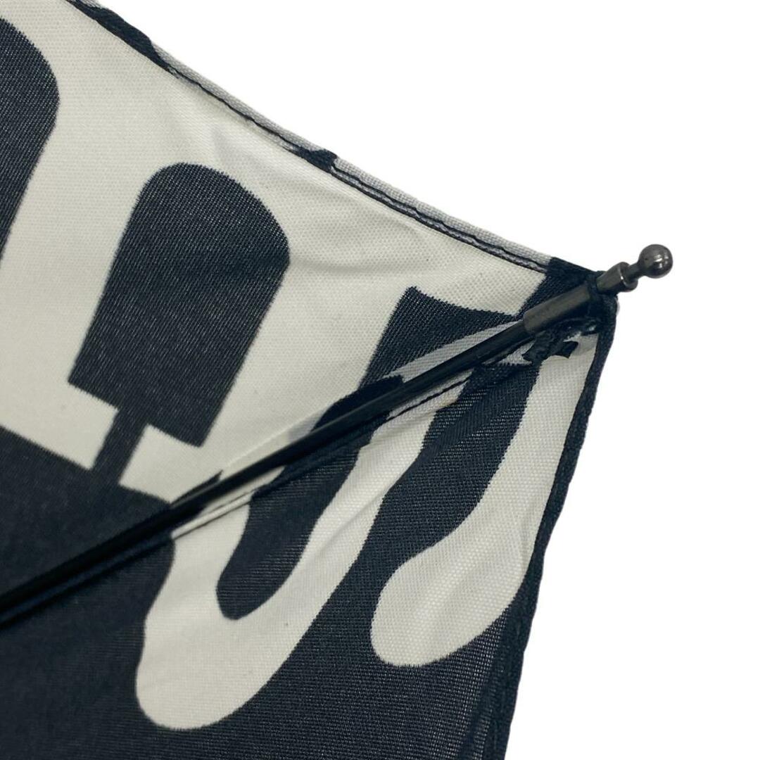 marimekko(マリメッコ)のマリメッコ marimekko 傘
 MARILOGO 折り畳み傘 ブラック レディースのファッション小物(傘)の商品写真