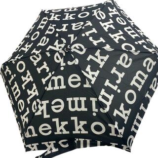 マリメッコ(marimekko)のマリメッコ marimekko 傘
 MARILOGO 折り畳み傘 ブラック(傘)