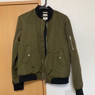 ザラ(ZARA)のZARA ma1 カーキ　細身　m(ブルゾン)