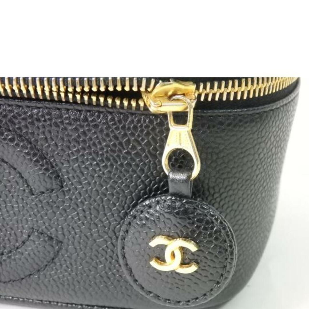 CHANEL シャネル/ココマーク/バニティバッグ/キャビアスキン/黒 CHANEL シャネル/ココマーク/バニティバッグ/キャビアスキン/黒