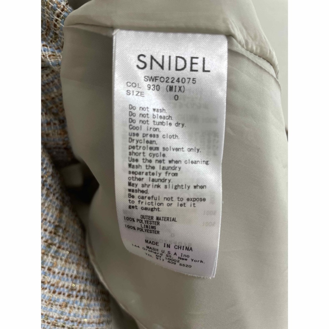 SNIDEL(スナイデル)のsnidel ジャケットミニワンピース レディースのワンピース(ミニワンピース)の商品写真