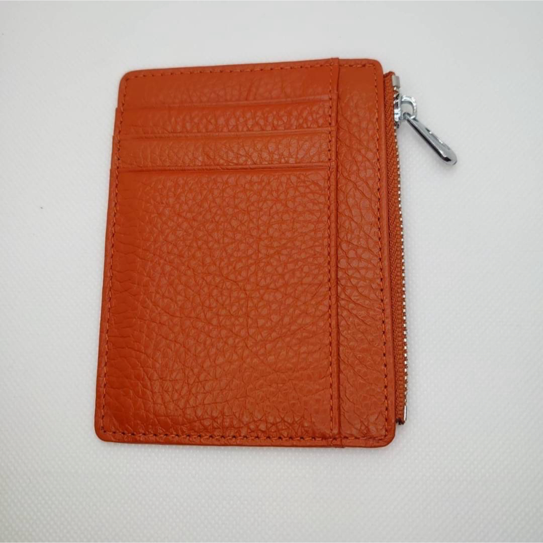 【値下げ】 ミニ 財布 コインケース カードケース  小銭入れ オレンジ メンズのファッション小物(コインケース/小銭入れ)の商品写真
