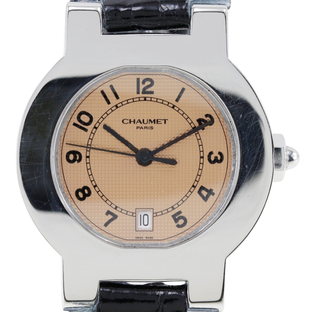 CHAUMET(ショーメ)の【Chaumet】ショーメ ステンレススチール×クロコダイル クオーツ アナログ表示 レディース ブロンズ文字盤 腕時計 レディースのファッション小物(腕時計)の商品写真