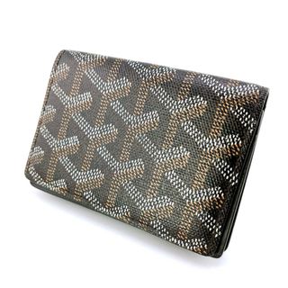 ゴヤール(GOYARD)のゴヤール PVC×レザー カードケース ヘリンボーン 名刺入れ ユニセックス(名刺入れ/定期入れ)