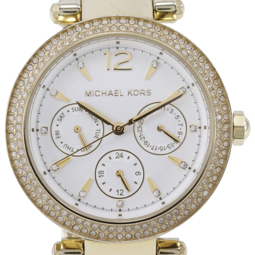 Michael Kors(マイケルコース)の【Michael Kors】マイケルコース MK-5780 ステンレススチール クオーツ アナログ表示 レディース 白文字盤 腕時計 レディースのファッション小物(腕時計)の商品写真