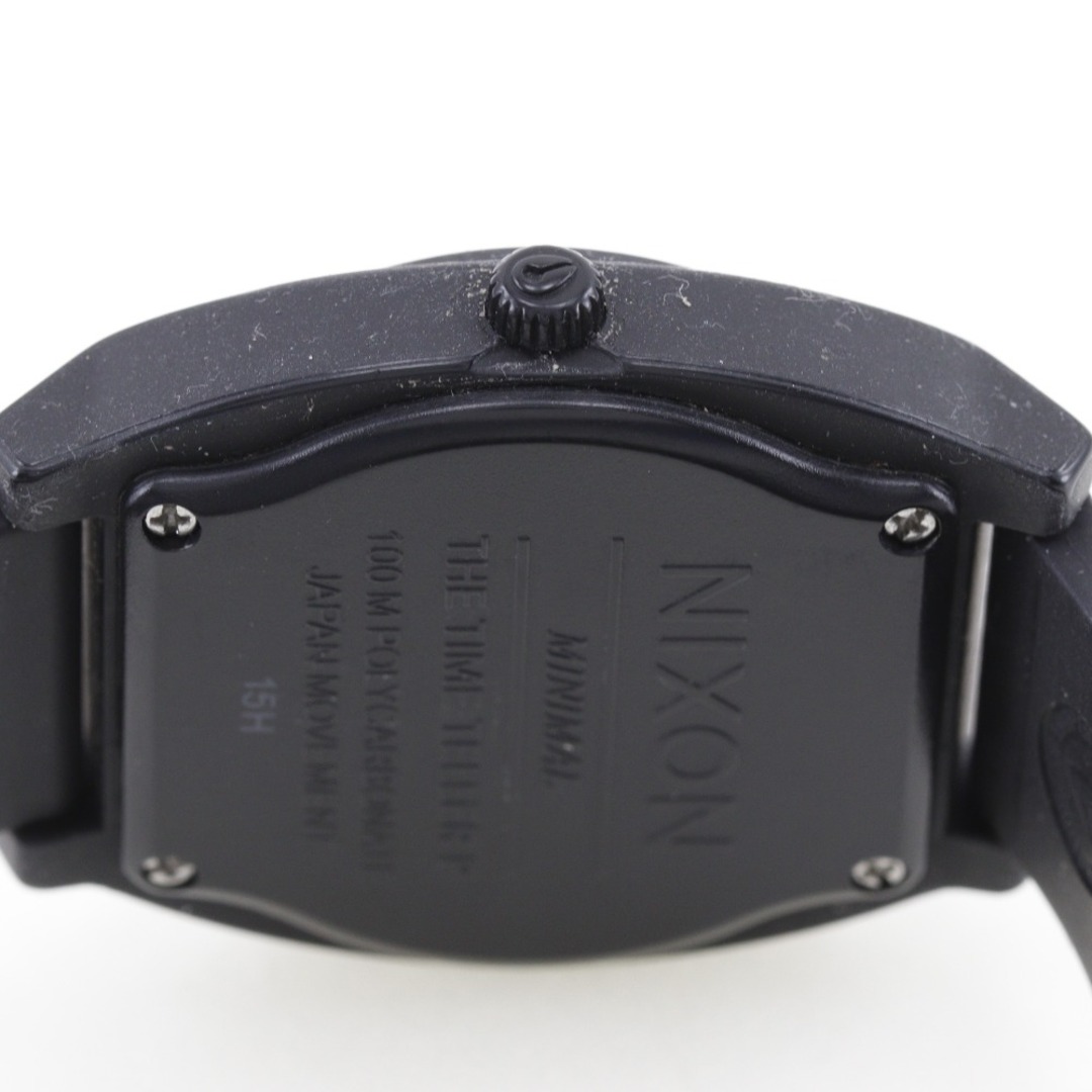 NIXON(ニクソン)の【NIXON】ニクソン MINIMAL THE TIME TELLER P A119524 ポリカーボネート×ラバー クオーツ アナログ表示 ユニセックス 黒文字盤 腕時計 レディースのファッション小物(腕時計)の商品写真