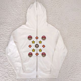 アベイシングエイプ(A BATHING APE)のNintendo × BAPE マリオ マイロ モノグラム パーカー サイズM(パーカー)