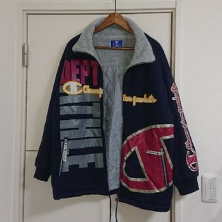 Champion - Champion チャンピオン 90s古着 ビッグロゴ ブルゾン