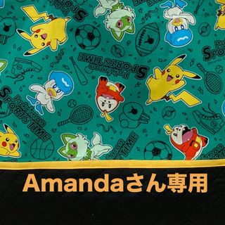 ポケモン(ポケモン)のAmandaさん専用　ポケモン　緑色　連絡帳袋　ハンドメイド(外出用品)