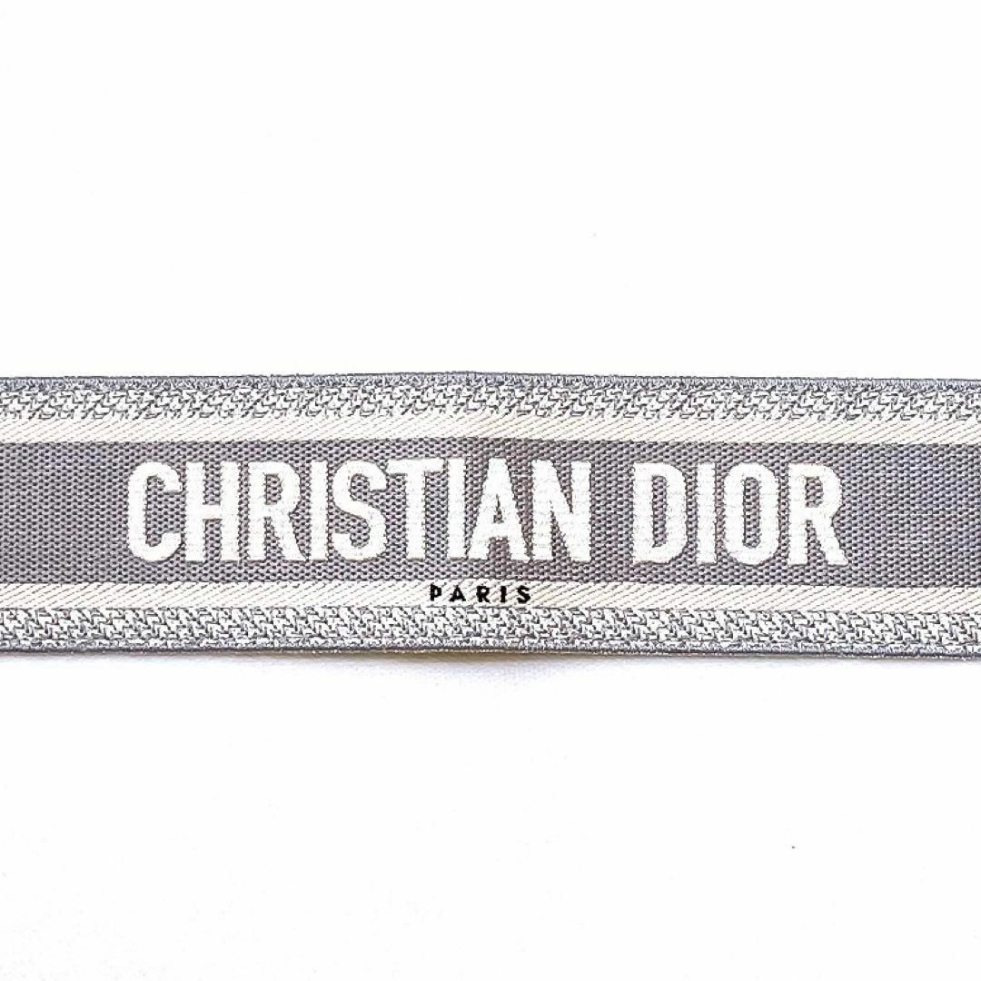 Christian Dior(クリスチャンディオール)のクリスチャン ディオール キャンバス× レザー エンブロイダリー ベルト 超美品 レディースのファッション小物(ベルト)の商品写真