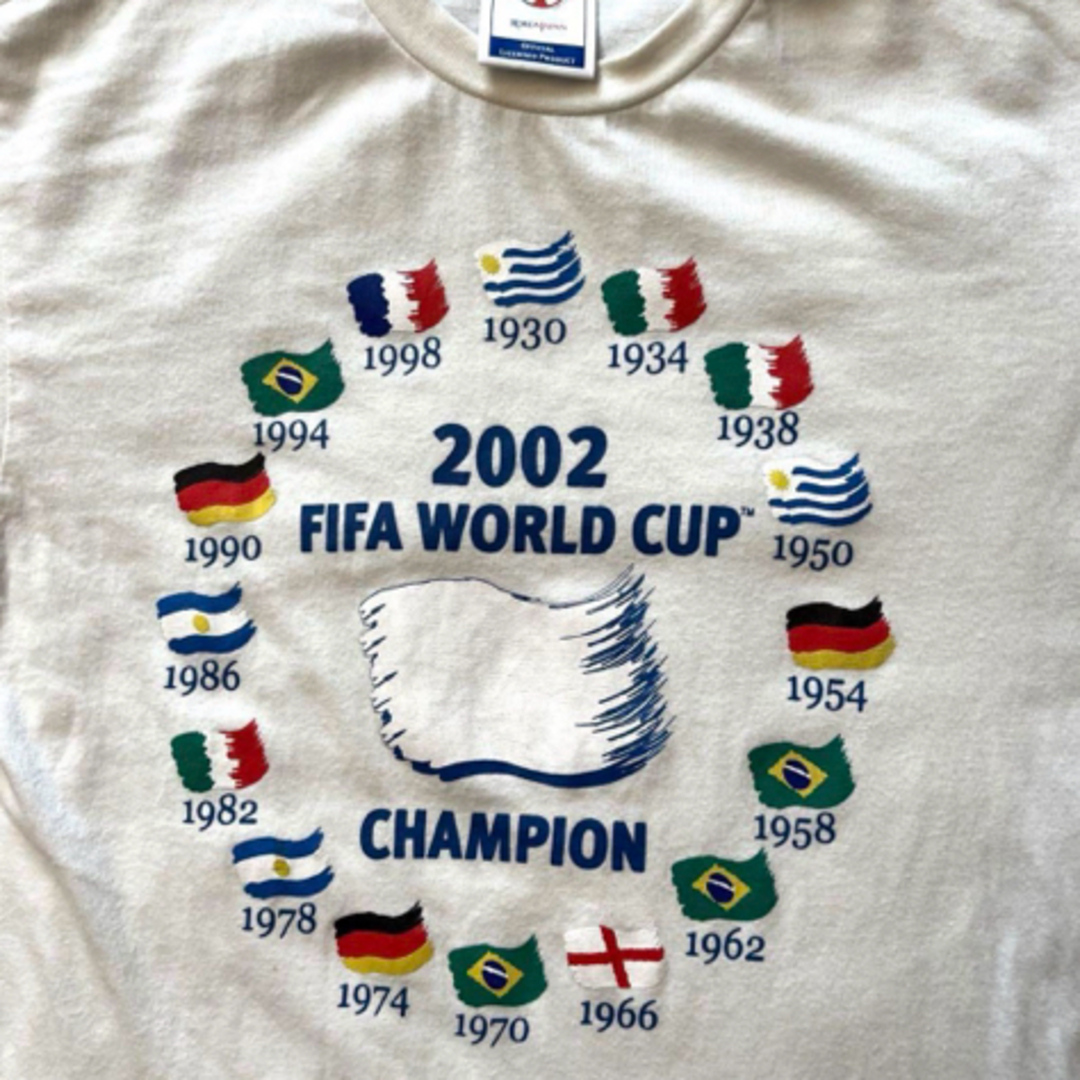 FIFA WORLD CUP 2002 キッズ服Tシャツ サイズ140 ホワイト キッズ/ベビー/マタニティのキッズ服男の子用(90cm~)(Tシャツ/カットソー)の商品写真